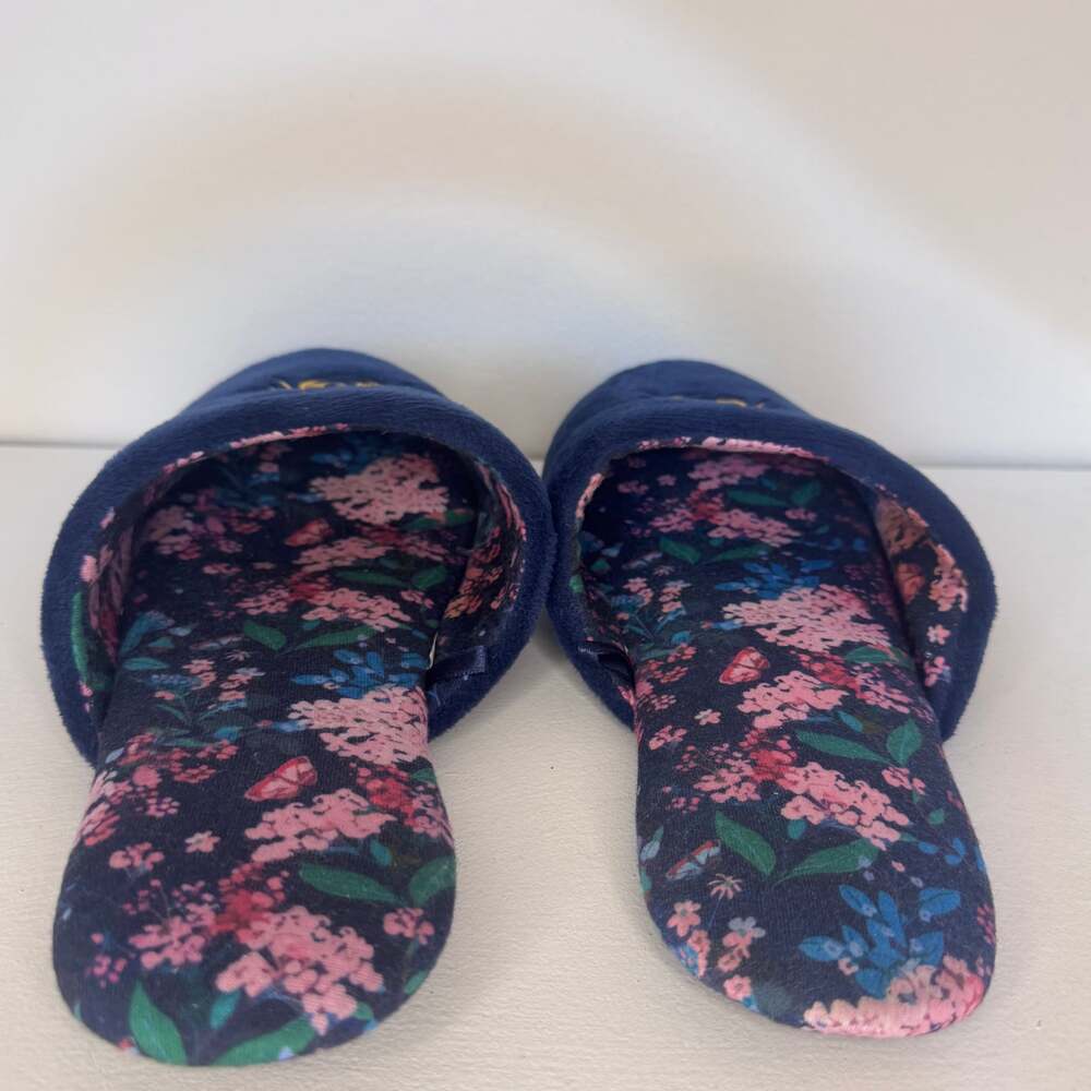 Bridgerton Izzy & Liv Women's Enchanting Floral Bee Slippers ~ Size M